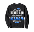 Super Proud Bonus Dad 2024 Sweatshirt - Minimalist Print Men Women - T-Shirt, Sweatshirt, Hoodie