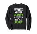 Soccer Keeper Grandpa Will Yell Sweatshirt - Minimalist Print Unisex - T-Shirt, Sweatshirt, Hoodie