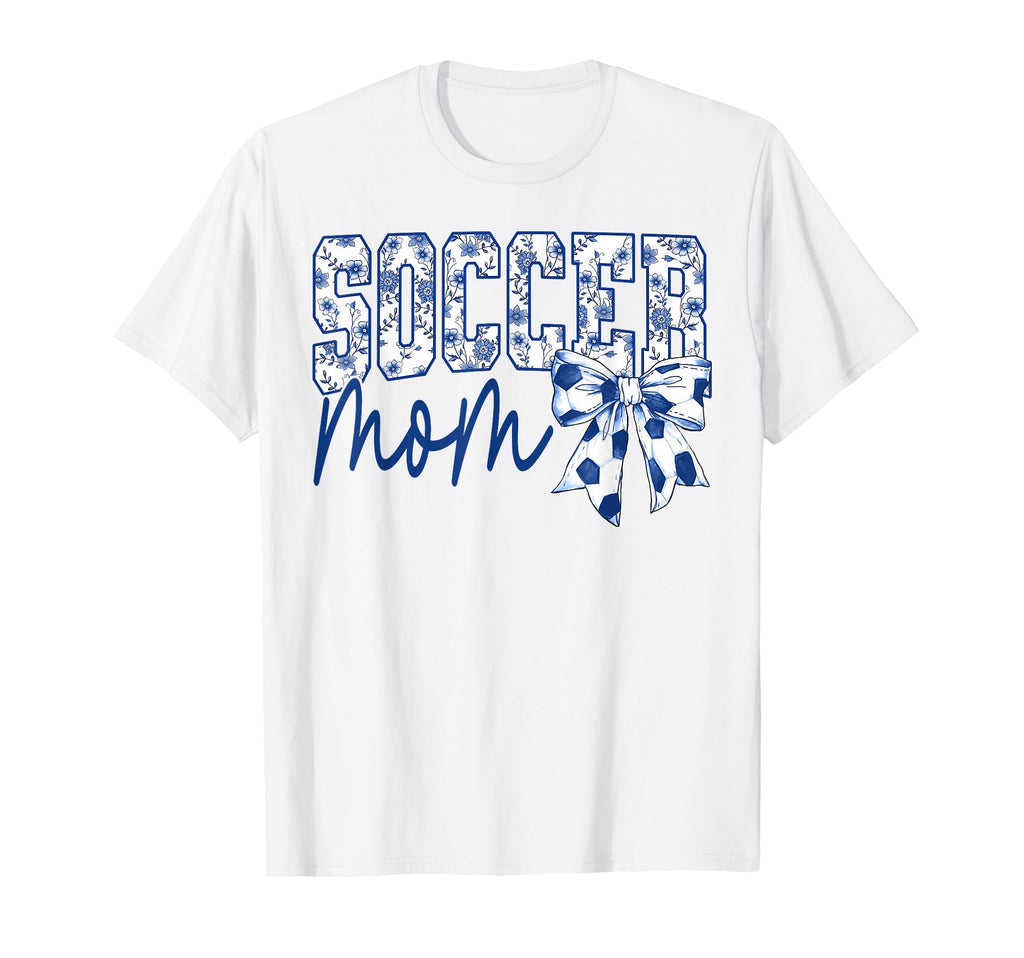 Groovy Soccer Mom Coquette Bow Game Day T-Shirt - Unique Graphic Unisex - T-Shirt, Sweatshirt, Hoodie