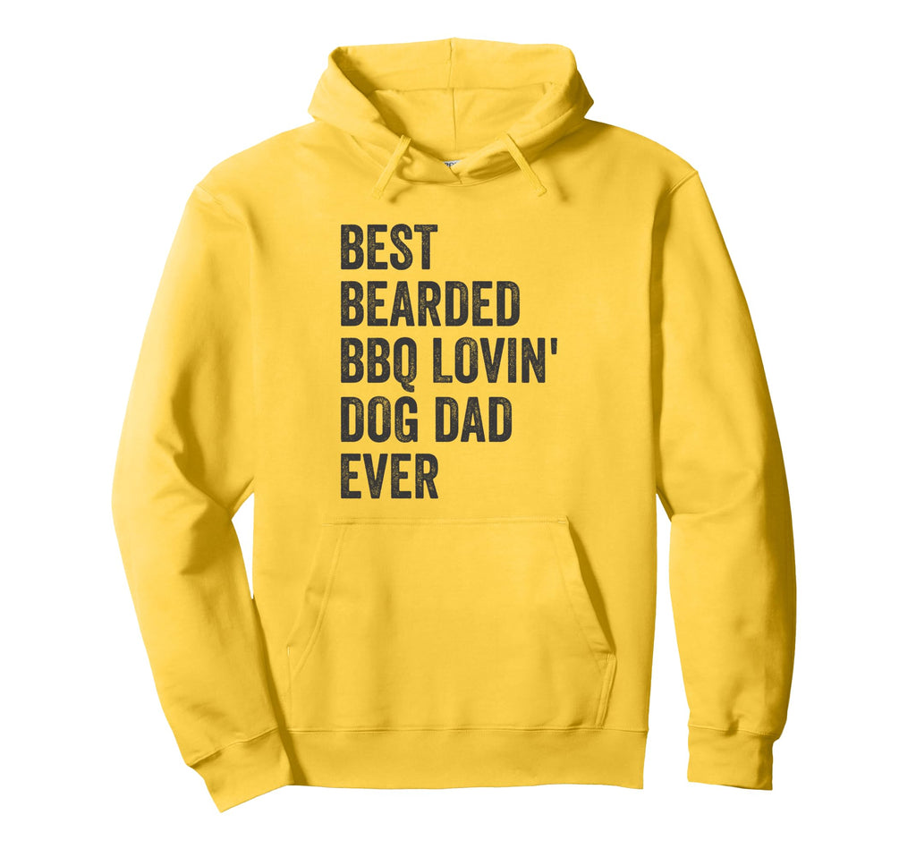 Best Bearded Bbq Lovin Dog Dad Ever Hoodie - Novelty Apparel for Adults - T-Shirt, Sweatshirt, Hoodie