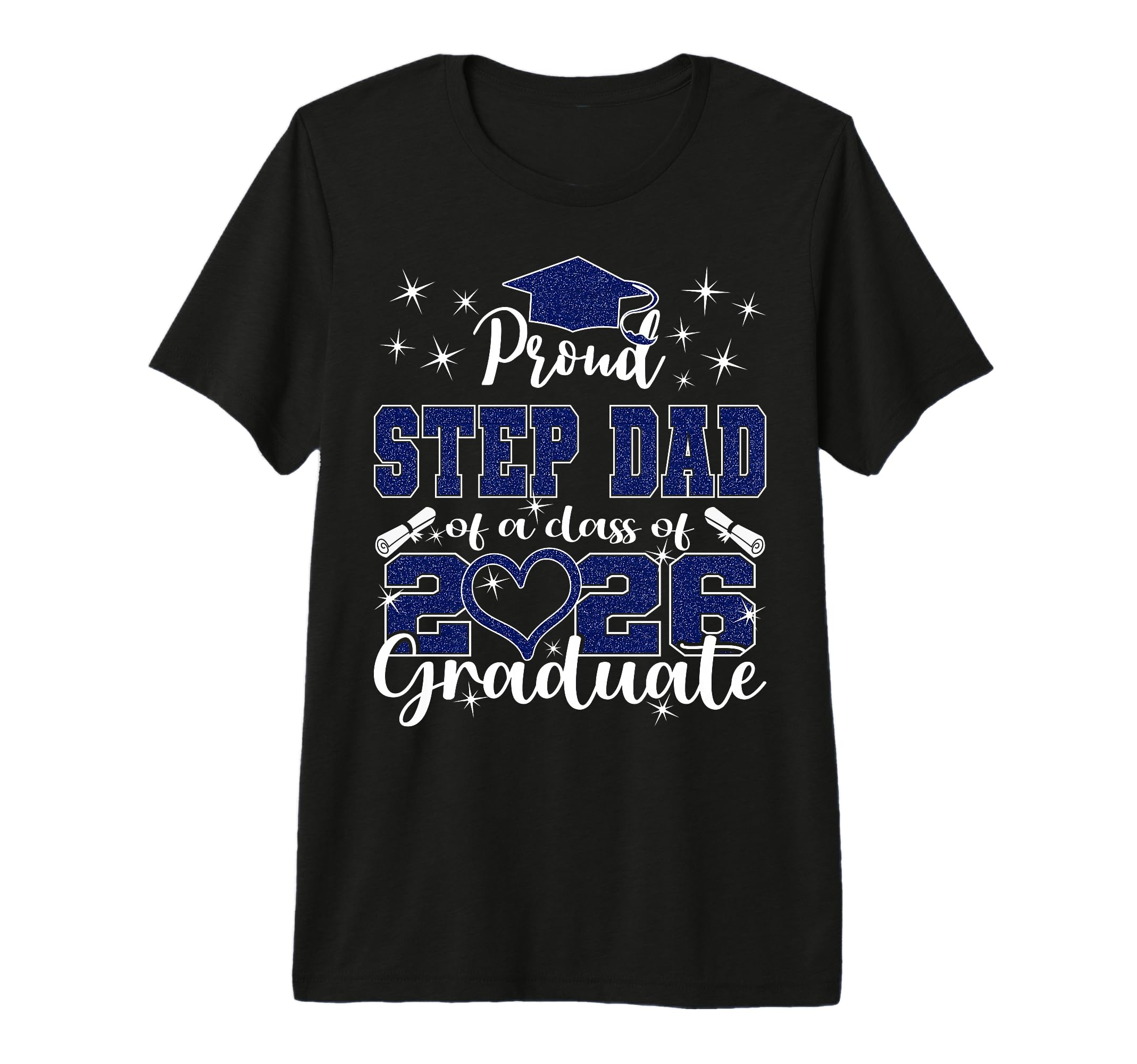 Super Proud Step Dad 2026 Graduate T-Shirt - Aesthetic Graphic Men Women - T-Shirt, Sweatshirt, Hoodie