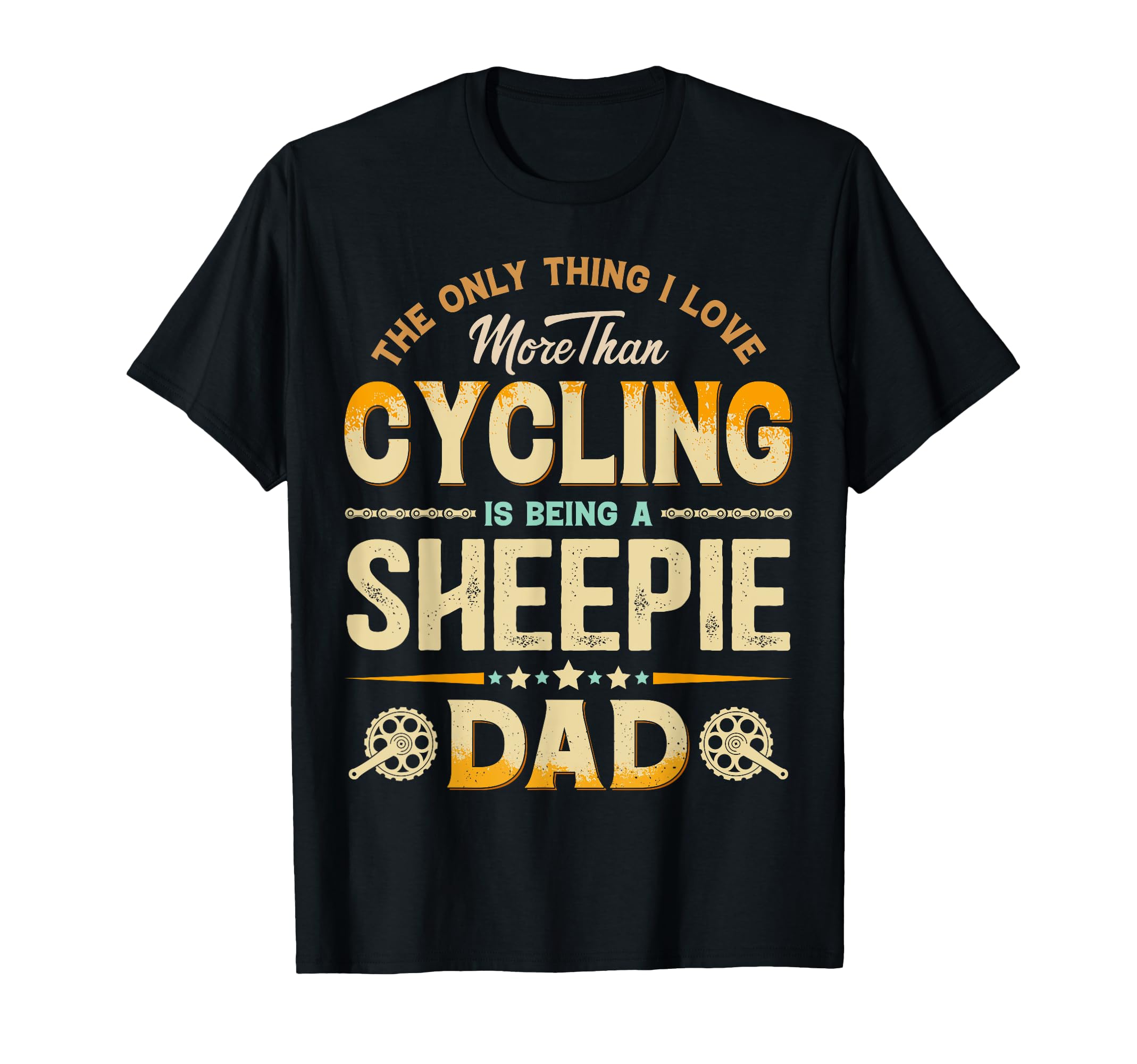 Funny Cycling Fathers Day Sheepie Dad T-Shirt - Unique Graphic Men Women - T-Shirt, Sweatshirt, Hoodie