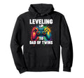 Promoted To Dad Gender Reveal Leveling Hoodie - Streetwear Style Men Women - T-Shirt, Sweatshirt, Hoodie