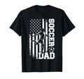Proud Soccer Dad American Flag T-Shirt - Fun Novelty Design Men Women - T-Shirt, Sweatshirt, Hoodie
