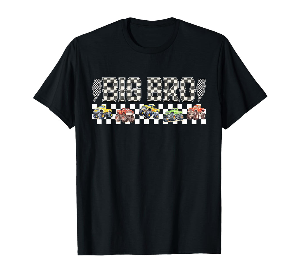 Big Bro Monster Truck Family Crew T-Shirt - Minimalist Print for Adults - T-Shirt, Sweatshirt, Hoodie