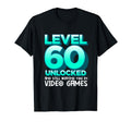 Level 60 Unlocked Fathers Day 60Th T-Shirt - Unique Graphic Unisex - T-Shirt, Sweatshirt, Hoodie