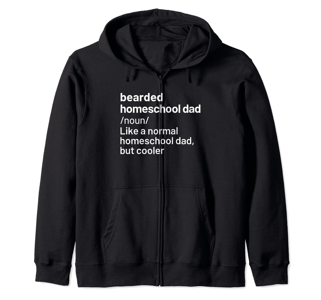 Homeschooling Dad Bearded T Shirts T-Shirt - Custom Art Print for Adults - T-Shirt, Sweatshirt, Hoodie