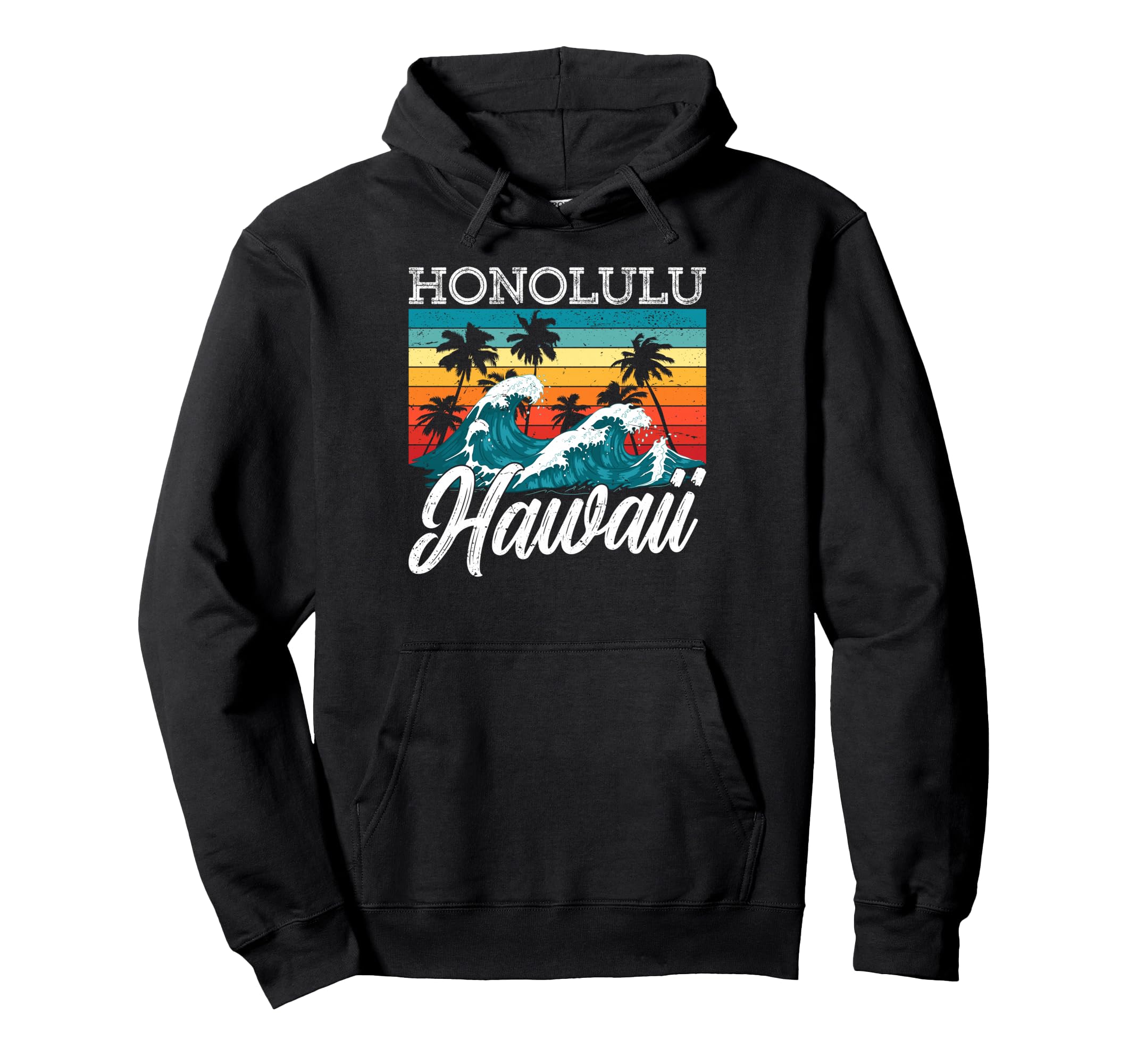 Honolulu Hawaii Tropical Beach Family Hoodie - Fun Novelty Design Unisex - T-Shirt, Sweatshirt, Hoodie