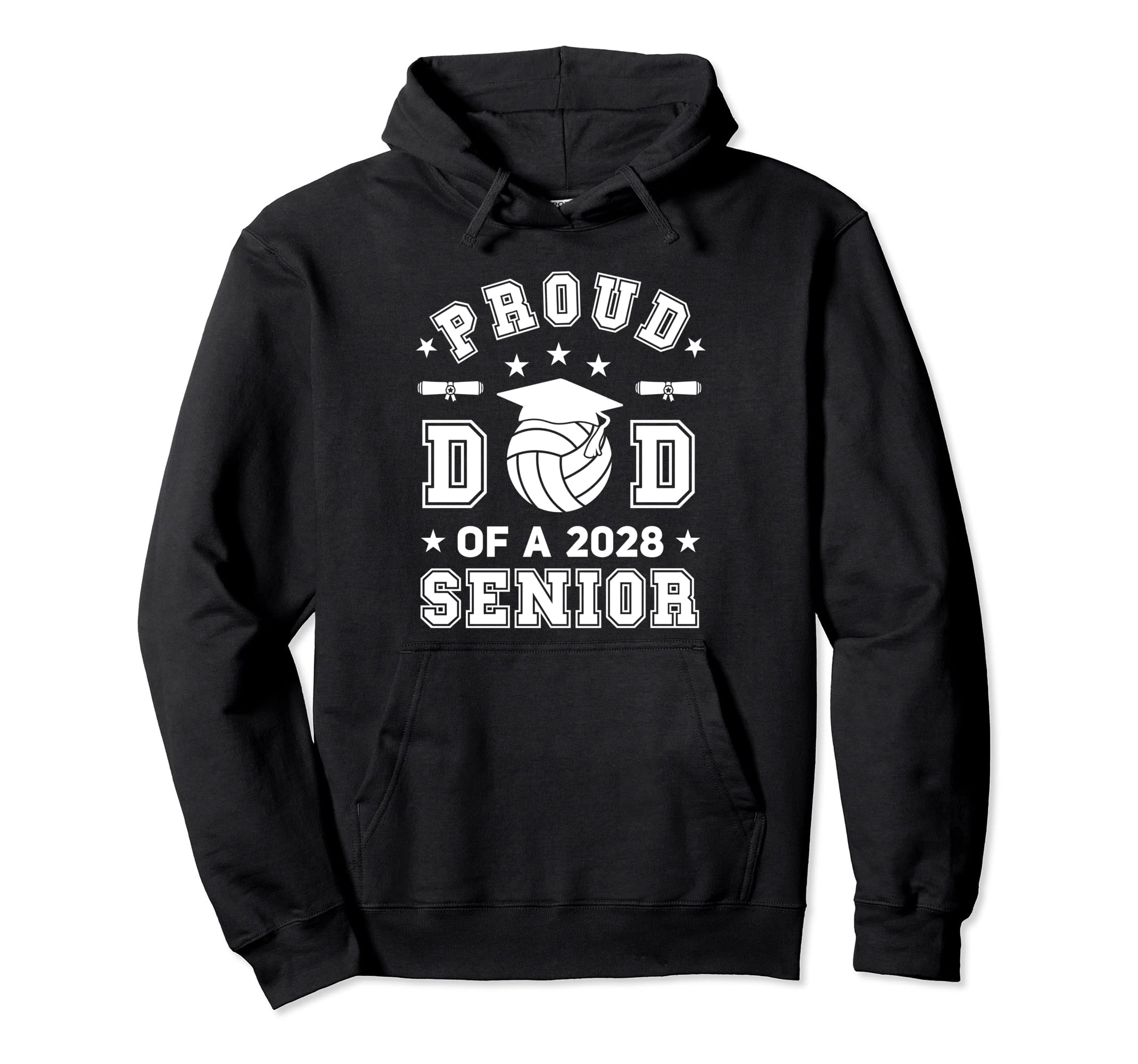 Proud Dad 2028 Senior Highschool Hoodie - Casual Everyday Wear Men Women - T-Shirt, Sweatshirt, Hoodie