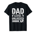 New Father Dad Level Unlocked Funny Gamer T-Shirt - Unique Graphic Unisex - T-Shirt, Sweatshirt, Hoodie
