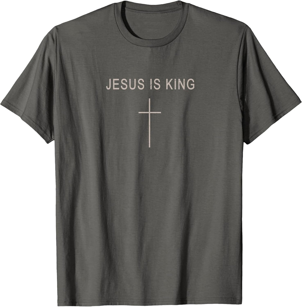 Cross Jesus is King Minimalist Christian Boy Toddler - Adult & Kids T-Shirts, Sweatshirts & Hoodies apparel design preview 1