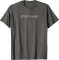 Cross Jesus is King Minimalist Christian Boy Toddler - Adult & Kids T-Shirts, Sweatshirts & Hoodies apparel design preview 1
