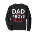Funny Fathers Day Tired Dad 4 Low Sweatshirt - Fun Novelty Design Unisex - T-Shirt, Sweatshirt, Hoodie