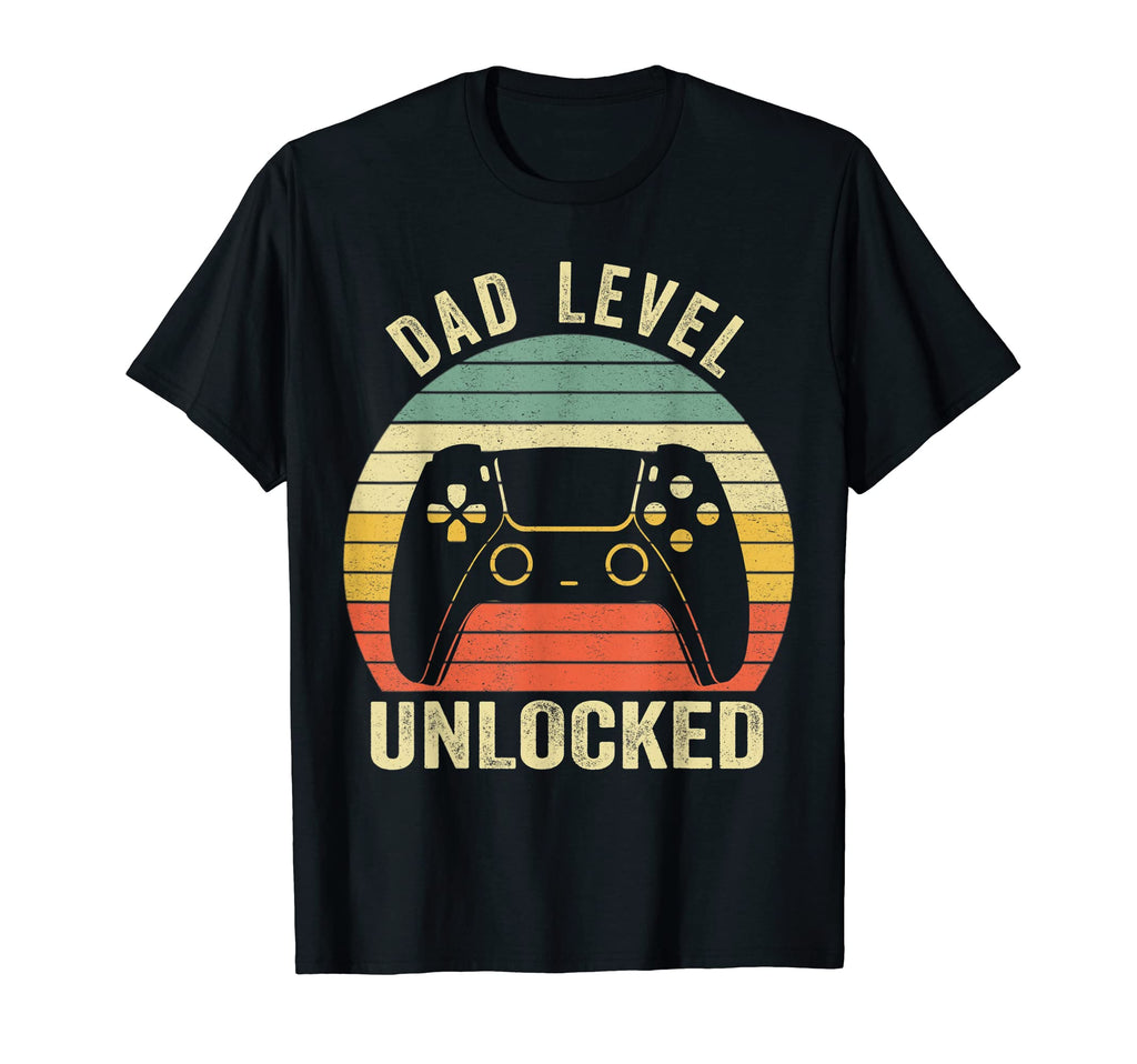 Mens Dad Level Unlocked Gamer Soon T-Shirt - Custom Art Print for Adults - T-Shirt, Sweatshirt, Hoodie