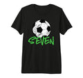 Soccer Player 7Th Birthday 7 Years T-Shirt - Minimalist Print Men Women - T-Shirt, Sweatshirt, Hoodie