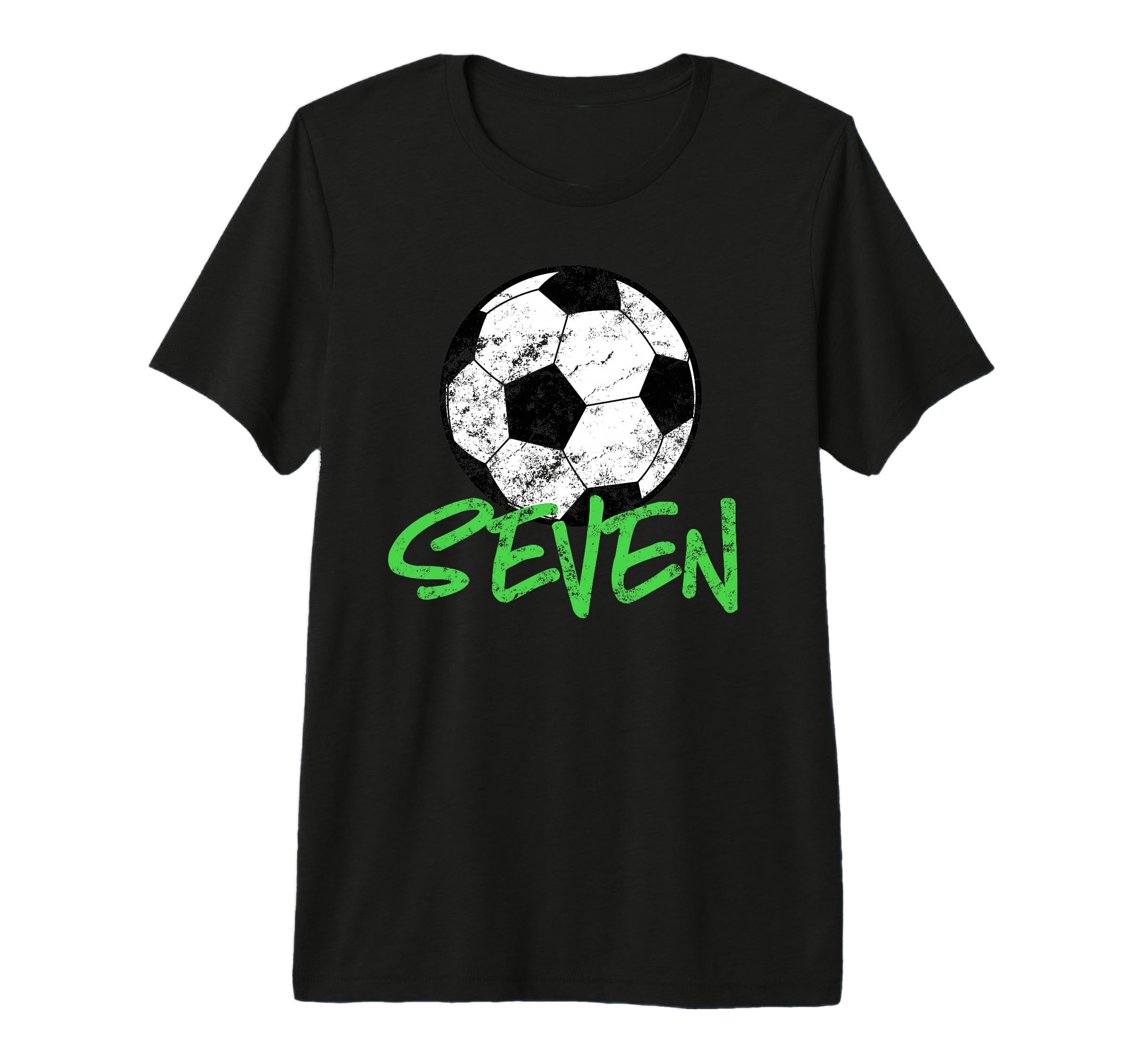 Soccer Player 7Th Birthday 7 Years T-Shirt - Minimalist Print Men Women - T-Shirt, Sweatshirt, Hoodie