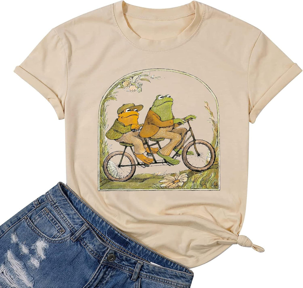 Frog for Women Classic Book Vintage Graphic Tops - Adult & Kids T-Shirts, Sweatshirts & Hoodies apparel design preview 1