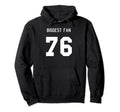 Number 76 Biggest Fan Sport Spirit Wear Hoodie - Trendy Graphic Unisex - T-Shirt, Sweatshirt, Hoodie