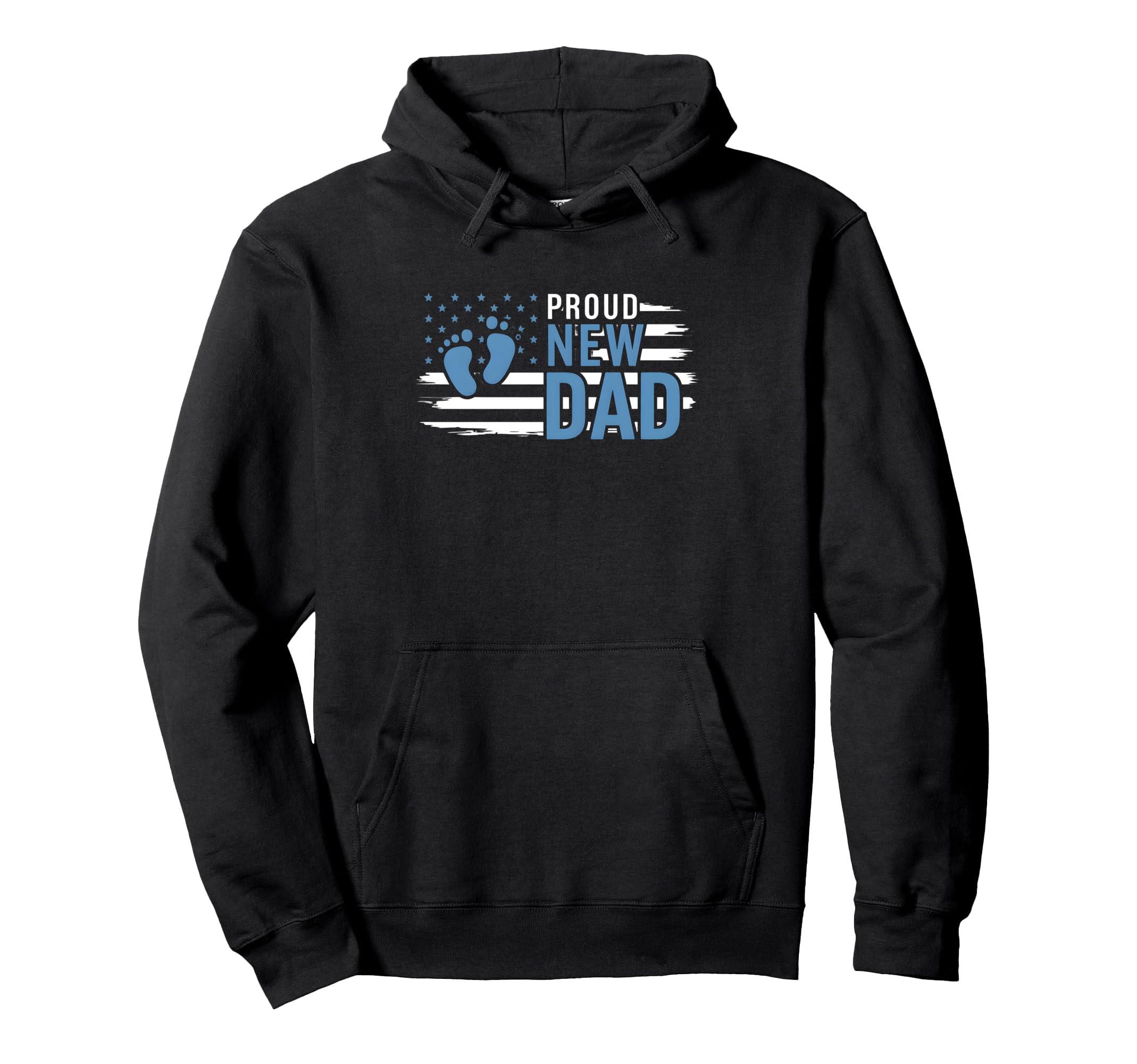 Proud New Dad Fathers Day First Time Hoodie - Novelty Apparel for Adults - T-Shirt, Sweatshirt, Hoodie