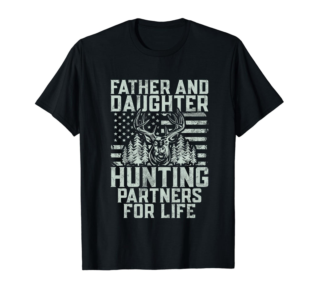 Father And Daughter Hunting Partners T-Shirt - Novelty Apparel Men Women - T-Shirt, Sweatshirt, Hoodie