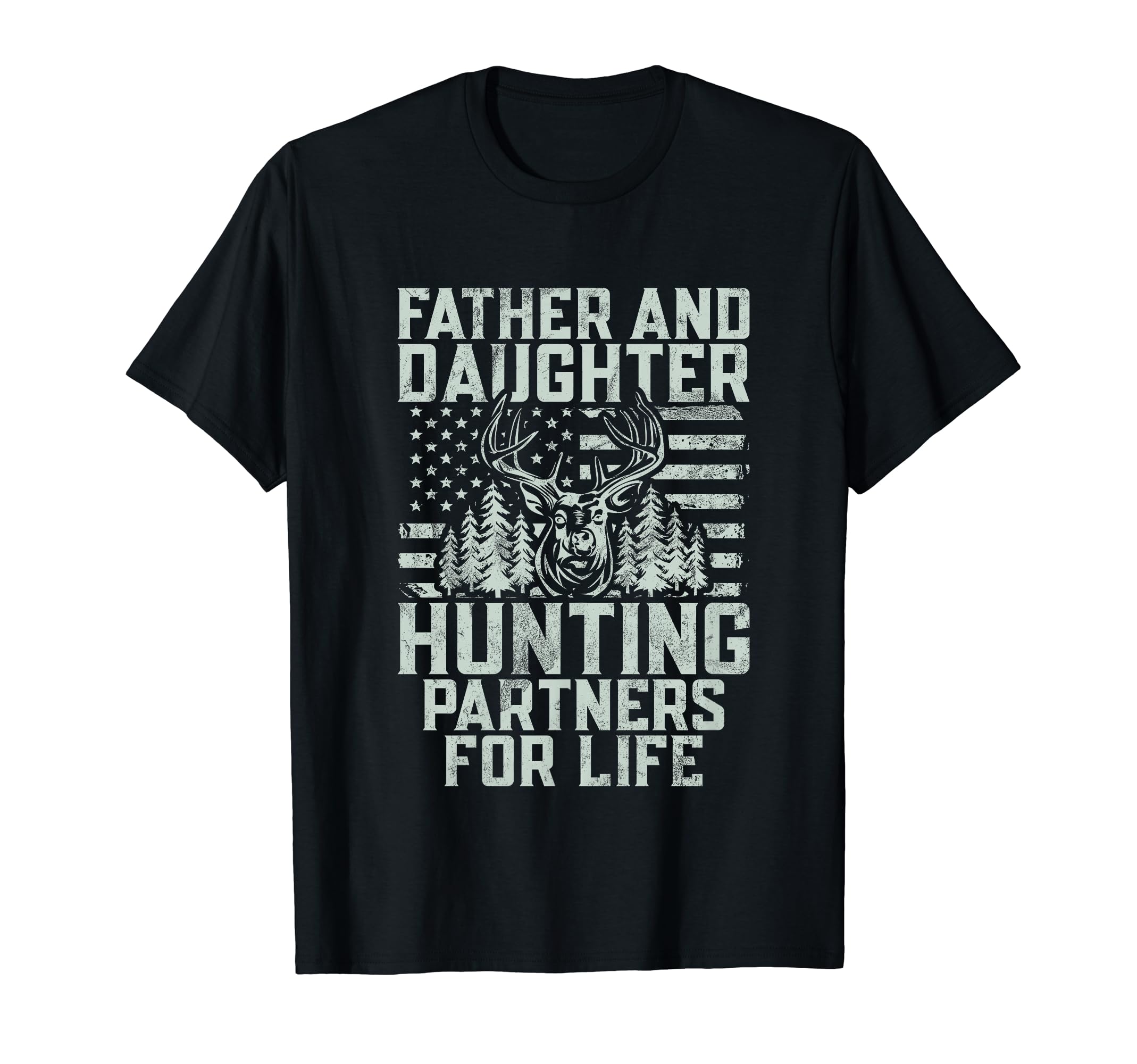 Father And Daughter Hunting Partners T-Shirt - Novelty Apparel Men Women - T-Shirt, Sweatshirt, Hoodie