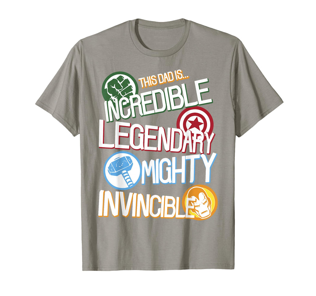 Marvel Avengers Fathers Day Dad Words T-Shirt - Graphic Print for Adults - T-Shirt, Sweatshirt, Hoodie
