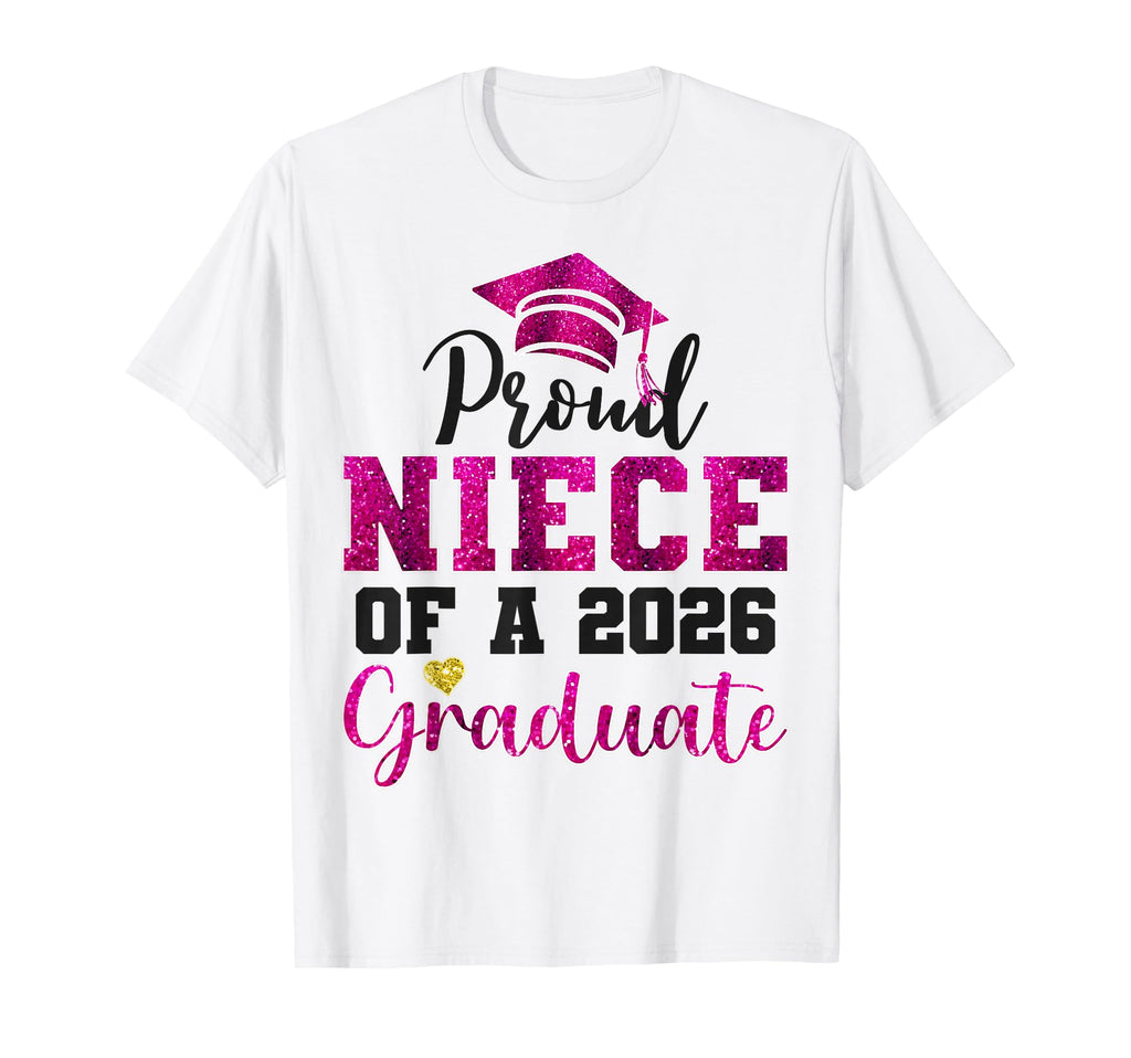 Super Proud Niece 2026 Graduate Senior T-Shirt - Custom Art Print Unisex - T-Shirt, Sweatshirt, Hoodie