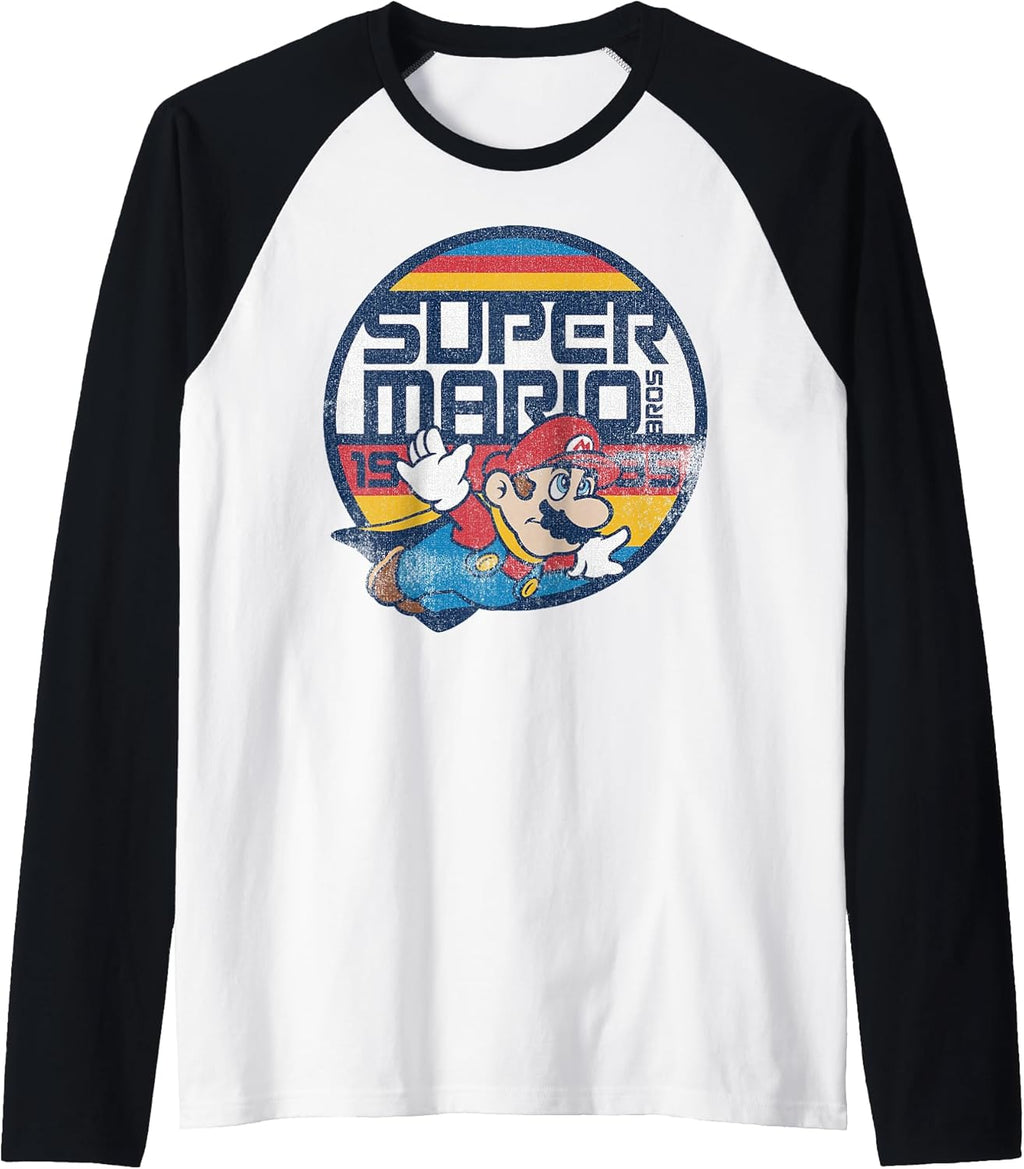 Classic Retro Flying 1985 Graphic Raglan Baseball - Adult & Kids T-Shirts, Sweatshirts & Hoodies apparel design preview 1