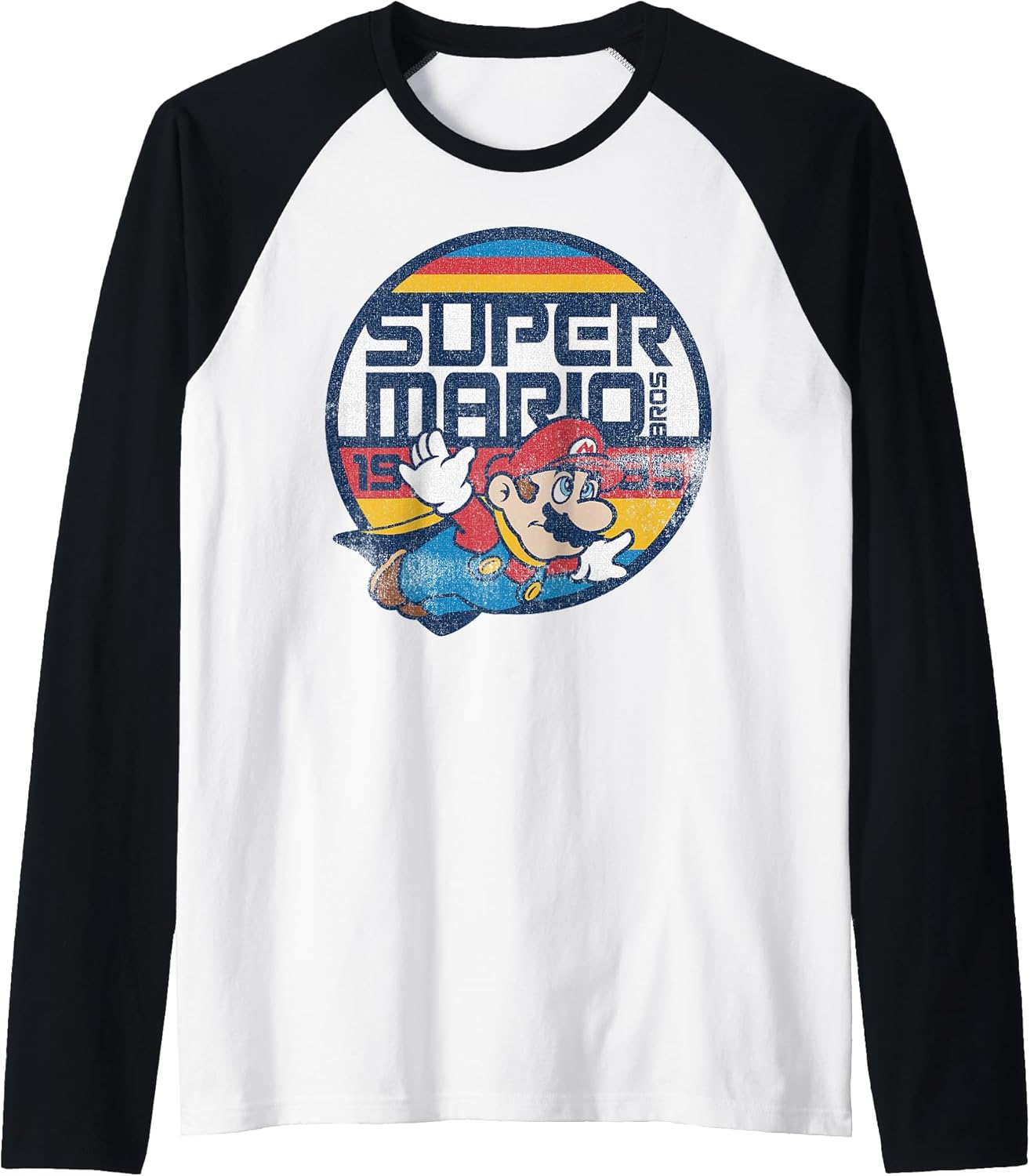 Classic Retro Flying 1985 Graphic Raglan Baseball - Adult & Kids T-Shirts, Sweatshirts & Hoodies apparel design preview 1