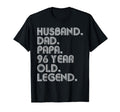 Husband Dad Papa 96 Year Old Legend Dad T-Shirt - Unique Graphic Unisex - T-Shirt, Sweatshirt, Hoodie