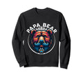 Papa Bear Fathers Day Father Sweatshirt - Trendy Graphic for Adults - T-Shirt, Sweatshirt, Hoodie