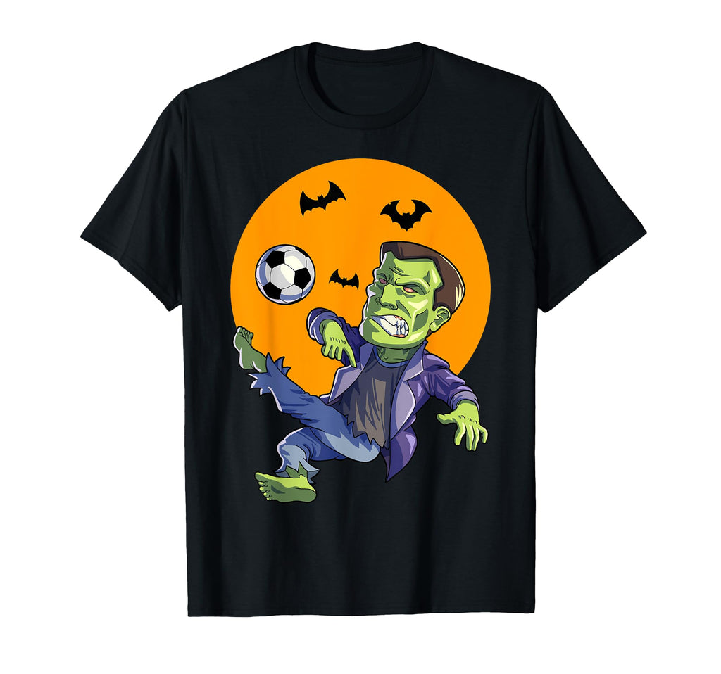Soccer Frankenstein Halloween T-Shirt - Casual Everyday Wear Men Women - T-Shirt, Sweatshirt, Hoodie