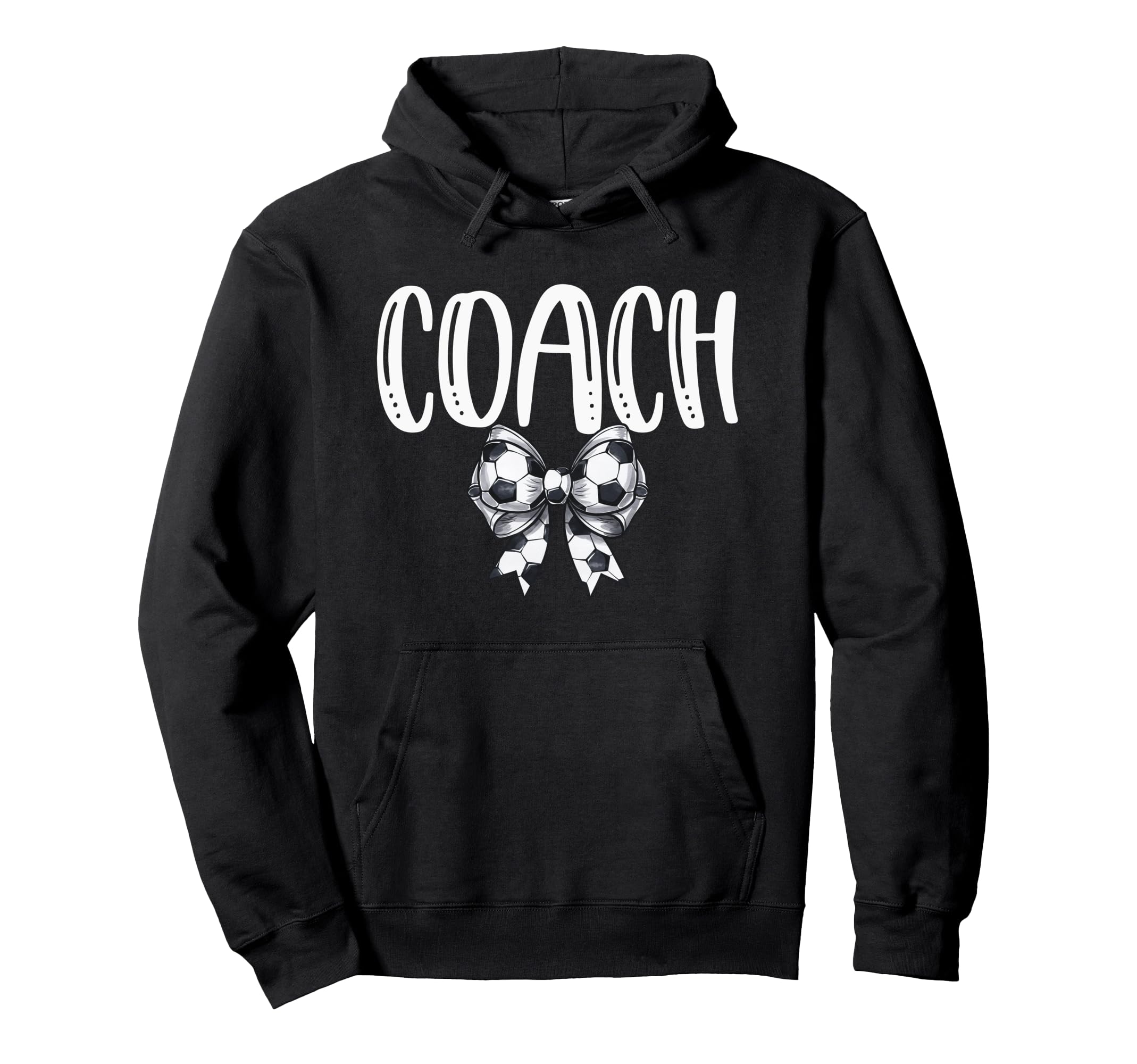 Coquette Soccer Coach Spirit Hoodie - Trendy Graphic Unisex - T-Shirt, Sweatshirt, Hoodie