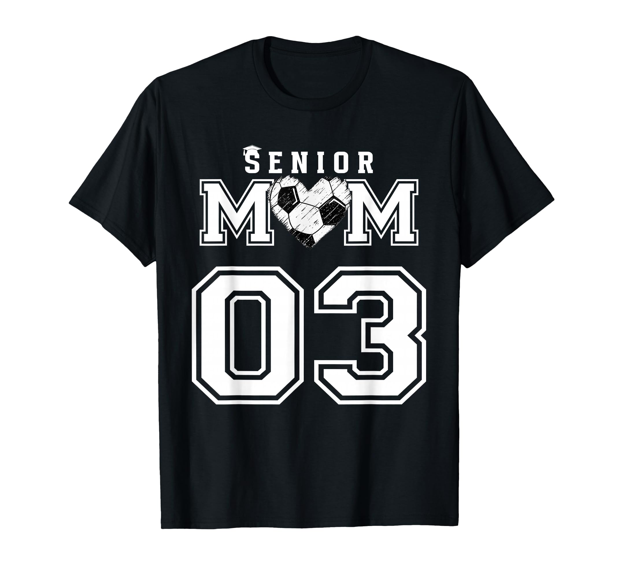 Proud Senior Soccer Mom Custom Jersey T-Shirt - Minimalist Print Unisex - T-Shirt, Sweatshirt, Hoodie