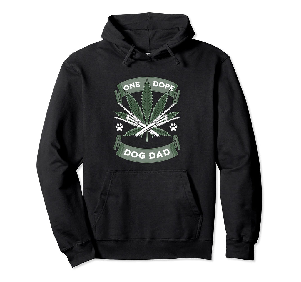 One Dope Dog Dad 420 Weed Pot Hoodie - Casual Everyday Wear for Adults - T-Shirt, Sweatshirt, Hoodie