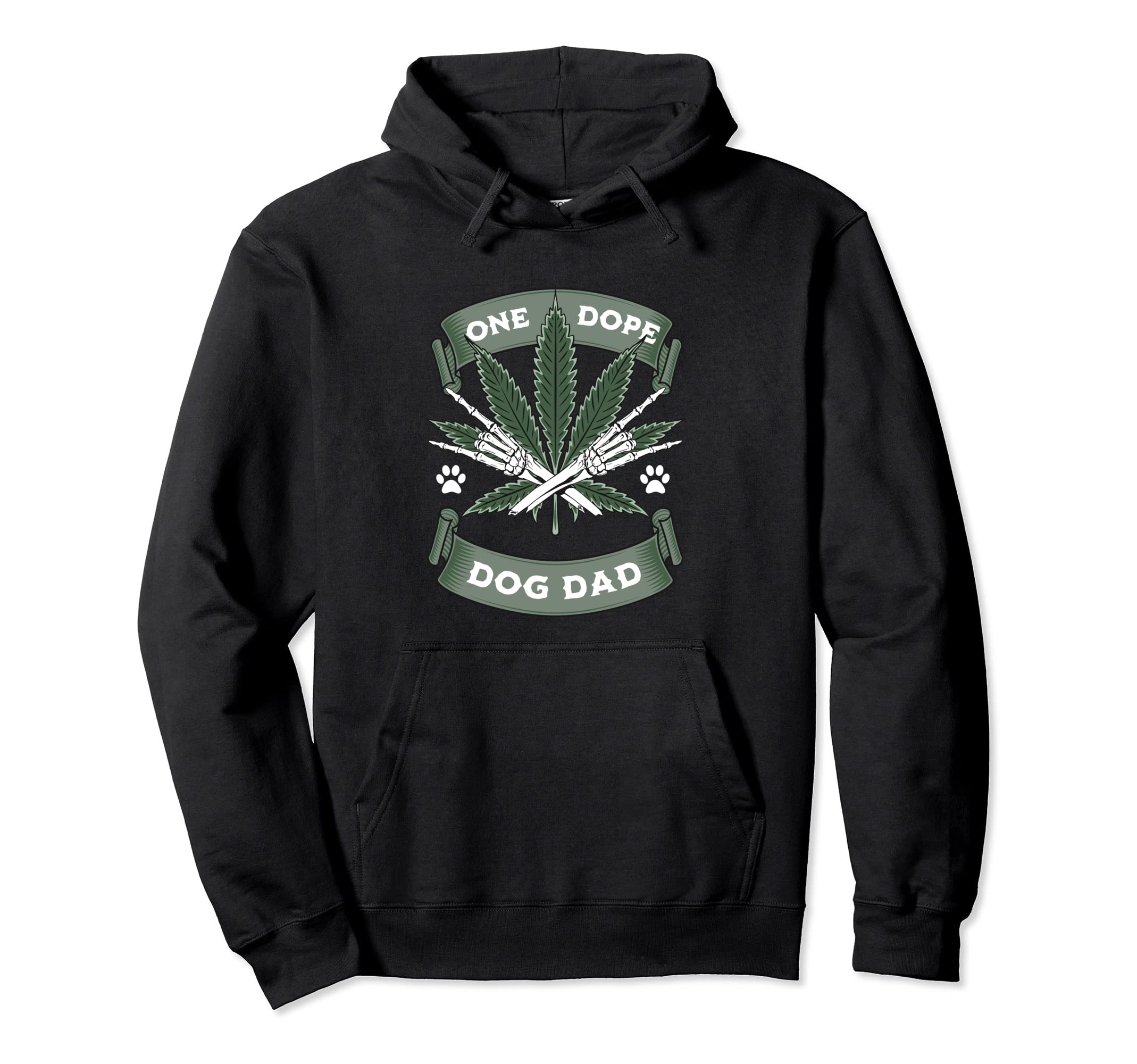 One Dope Dog Dad 420 Weed Pot Hoodie - Casual Everyday Wear for Adults - T-Shirt, Sweatshirt, Hoodie