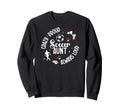 Crazy Proud Soccer Aunt Soccer Player Sweatshirt - Minimalist Print Unisex - T-Shirt, Sweatshirt, Hoodie