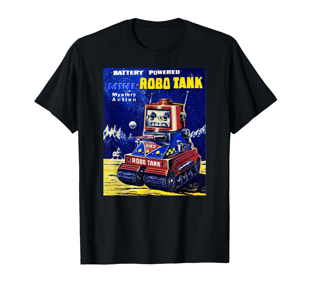 Robot Tank Japanese American Old T-Shirt - Minimalist Print Men Women - T-Shirt, Sweatshirt, Hoodie