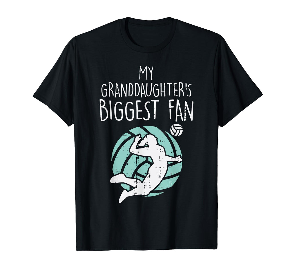 Granddaughters Biggest Fan Volleyball T-Shirt - Fun Novelty Design Unisex - T-Shirt, Sweatshirt, Hoodie