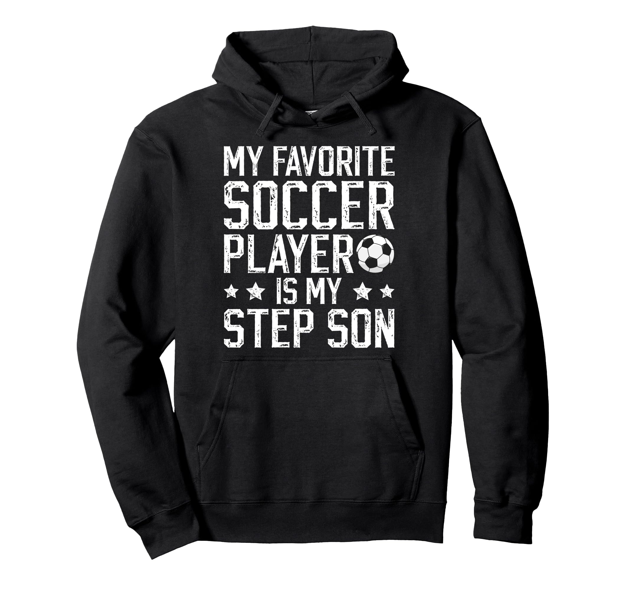 Proud Soccer Step Dad Soccer Player Hoodie - Graphic Print for Adults - T-Shirt, Sweatshirt, Hoodie