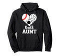 Ball Aunt Heart Baseball Volleyball Soccer Hoodie - Trendy Graphic Unisex - T-Shirt, Sweatshirt, Hoodie