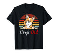 Corgi Sunset Dog Lover Dad T-Shirt - Casual Everyday Wear Unisex - T-Shirt, Sweatshirt, Hoodie