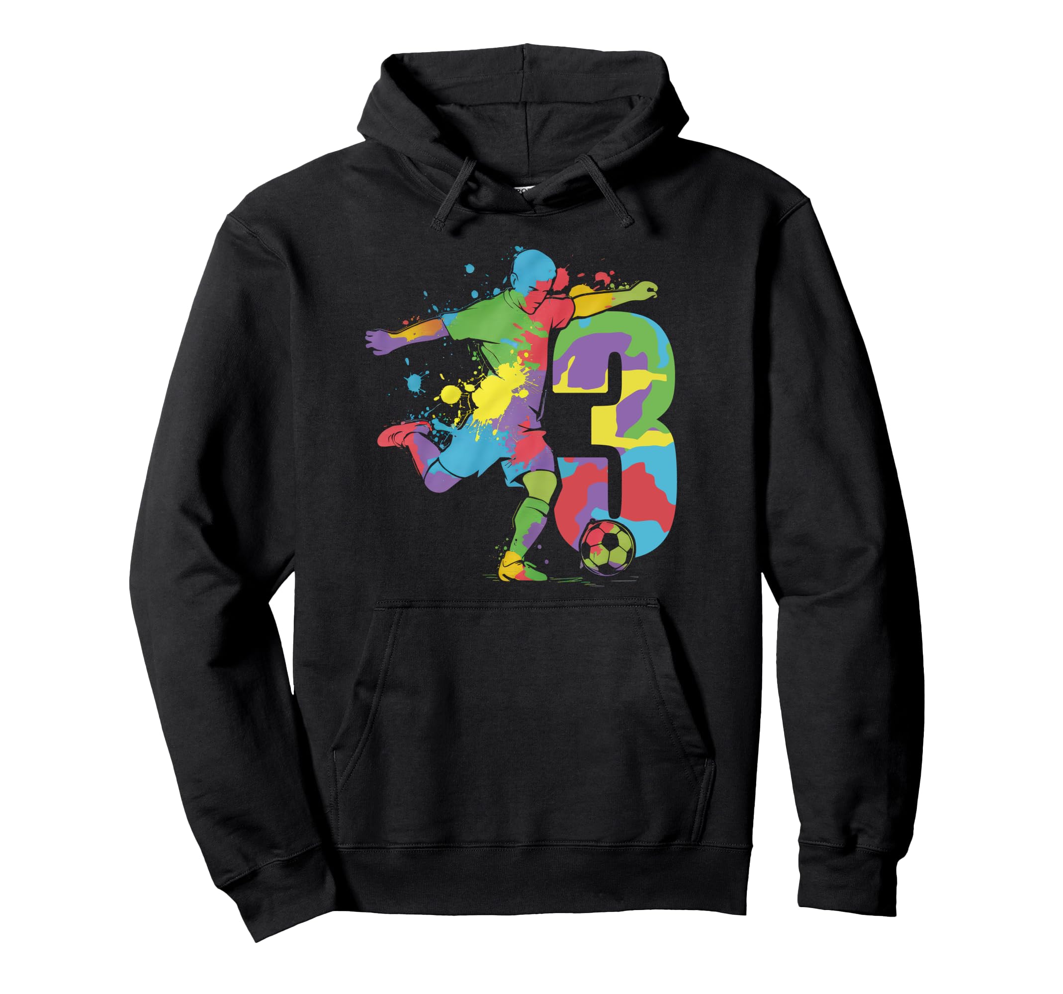 3 Soccer Birthday Gift Soccer Fan Hoodie - Streetwear Style Men Women - T-Shirt, Sweatshirt, Hoodie