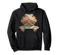 Bearded Dragon Funny Peeking Pocket Hoodie - Unique Graphic Men Women - T-Shirt, Sweatshirt, Hoodie
