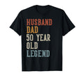 Husband Dad 50 Year Old Legend T-Shirt - Fun Novelty Design for Adults - T-Shirt, Sweatshirt, Hoodie