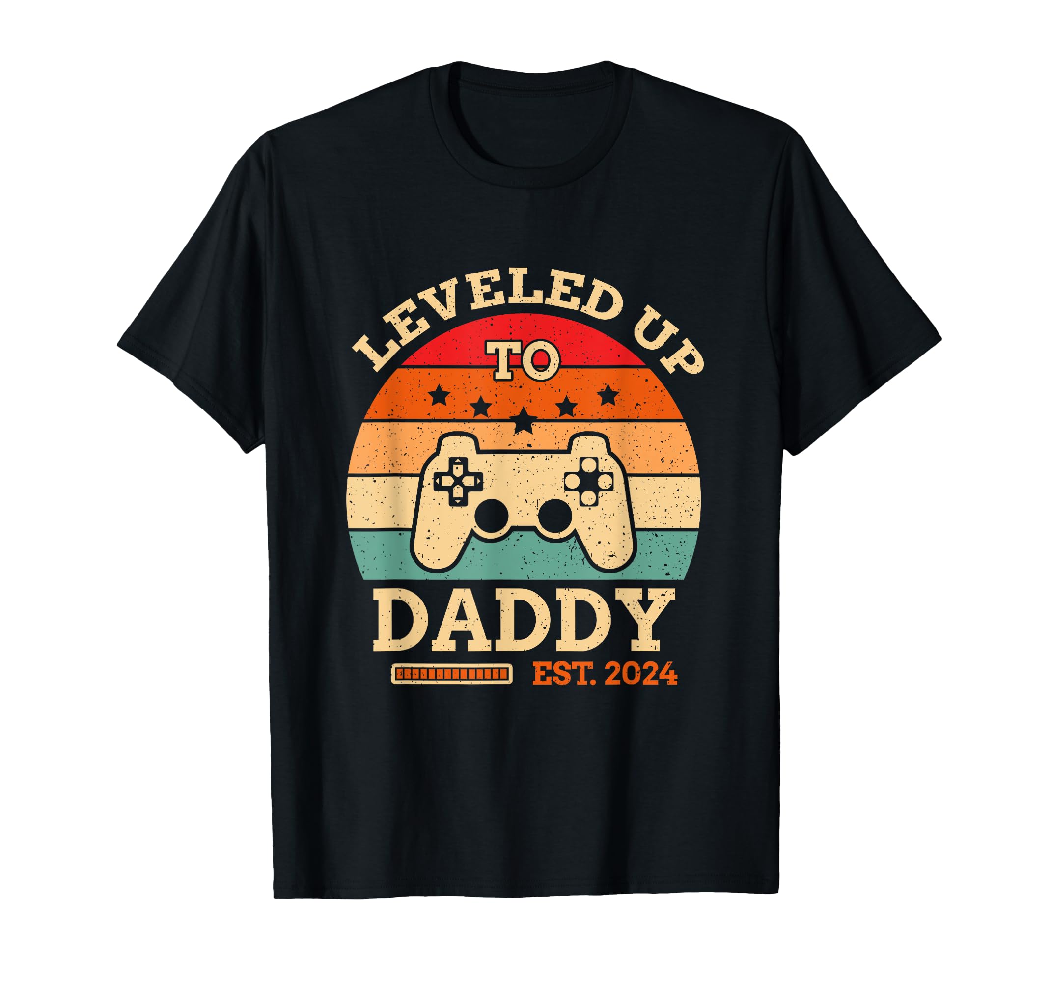 Level Up To Daddy 2024 Become Gaming Dad T-Shirt - Graphic Print Men Women - T-Shirt, Sweatshirt, Hoodie