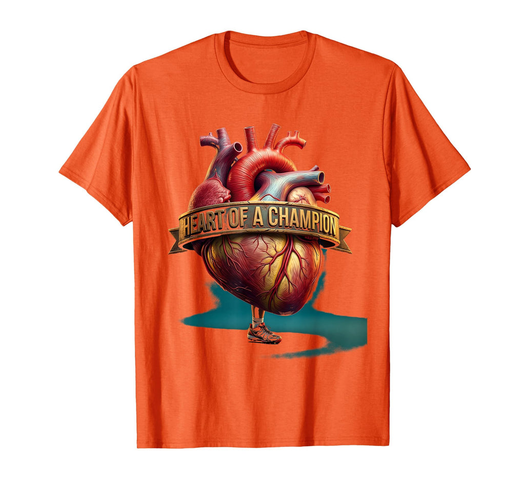Heart Champion Soccer T-Shirt - Unique Graphic Men Women - T-Shirt, Sweatshirt, Hoodie