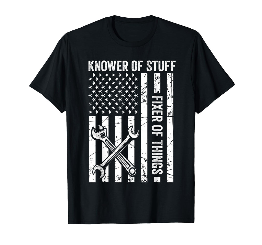 Knower Stuff Fixer Things Mechanic T-Shirt - Minimalist Print Men Women - T-Shirt, Sweatshirt, Hoodie