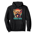 Yorkie Papa Yorkshire Terrier Dog Dad Hoodie - Casual Everyday Wear Unisex - T-Shirt, Sweatshirt, Hoodie