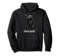 Papa Bear Grizzly Bear Rock Gesture Hoodie - Trendy Graphic for Adults - T-Shirt, Sweatshirt, Hoodie